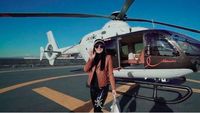 Mewah! Syahrini Naik Helikopter Hermes Rp 134 M, Bawa Tas Hermes Rp 1,9 M