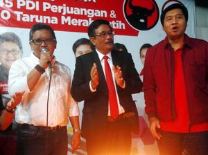 Suasana Keakraban di HUT Organisasi Sayap PDIP