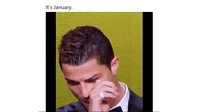 Sebelumnya Madrid juga gagal menang lawan tim divisi rendahan macam Fuenlabrada dan Numancia di Santiago Bernabeu pada ajang Copa del Rey. Alhasil kini Los Merengues kian akrab dengan meme-meme. (Foto: Screenshot Twitter)