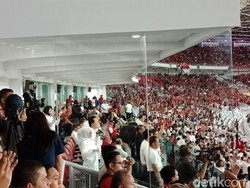 Kegembiraan Jokowi saat Timnas Indonesia Cetak Gol ke Islandia