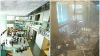 Before-After Selasar Gedung BEI yang Ambruk