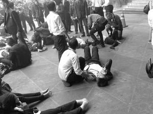 Pengelola Gedung BEI Siap Tanggung Pengobatan Korban Selasar Ambruk