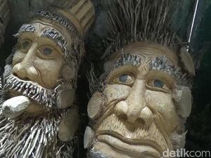 Kreasi Unik Ubah Bonggol Bambu Jadi Karakter Mirip Hobbit