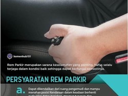 Ingat! Rem Parkir Harus Sering Dicek