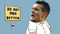 Dejan Lovren ikut menjadi bahan olok-olok. Bek Liverpool ini memang sering bikin kesalahan fatal di lini belakang Liverpool. (Foto: Instagram)