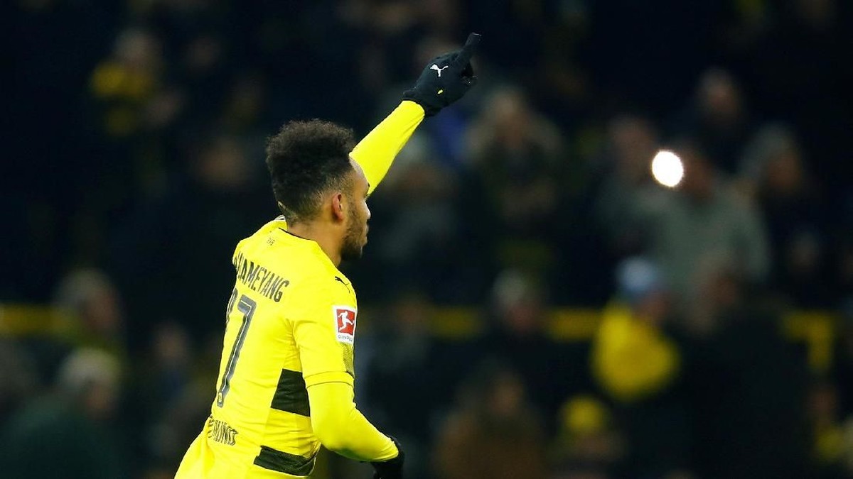 Aubameyang resmi pindah dari Borussia Dortmund ke Arsenal (Leon Kuegeler/Reuters)
