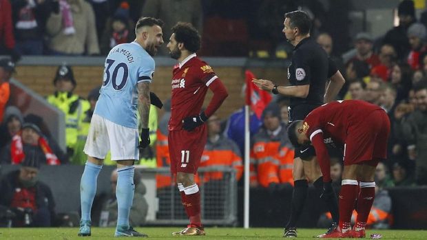 Manchester City dan Liverpool akan saling berhadapan di leg pertama perempat final Liga Champions.