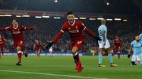 Liverpool 4–3 Manchester City (14 Januari 2018). City menelan kekalahan pertamanya di Premier League musim ini, lewat drama tujuh gol di Anfield. Hasil itu memberi ujian buat City untuk bangkit. (Foto: Phil Noble/Reuters)