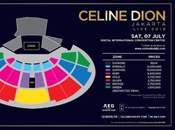 Harga Termahal Tiket Celine Dion Bukan Rp 12,5 Juta melainkan Rp 25 Juta