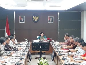 Darmin, Puan dan Menteri-Menteri Kumpul Bahas Bansos Beras