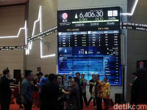 Perdagangan Dibuka Normal, IHSG Tembus 6.400 di Jeda Siang