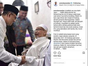 Ucapan Belasungkawa Anies atas Wafatnya Habib Kwitang