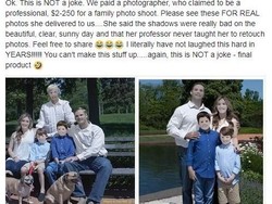 Kocak! Begini Jadinya Kalau Foto Keluarga Diedit Ala Kadarnya