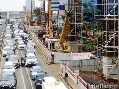 Begini Progres Terkini LRT Jabodebek di Kuningan