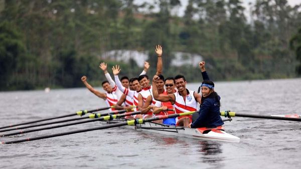 Timnas Rowing Mengasah Kecepatan di Pangalengan