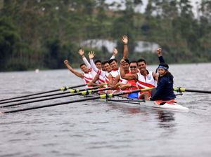 Timnas Rowing Mengasah Kecepatan di Pangalengan