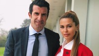 Bonya juga mempunyai profesi sebagai presenter TV. Dia beberapa kali mewawancarai pesepakbola. Salah satunya Luis Figo. (Foto: dok.Instagram)