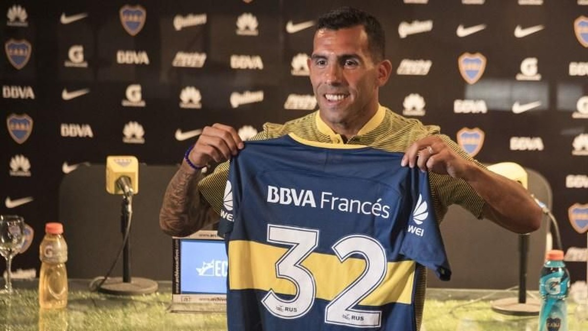 Carlos Tevez saat kembali membela Boca bulan Januari lalu (Foto: Eitan Abramovich/AFP Photo)