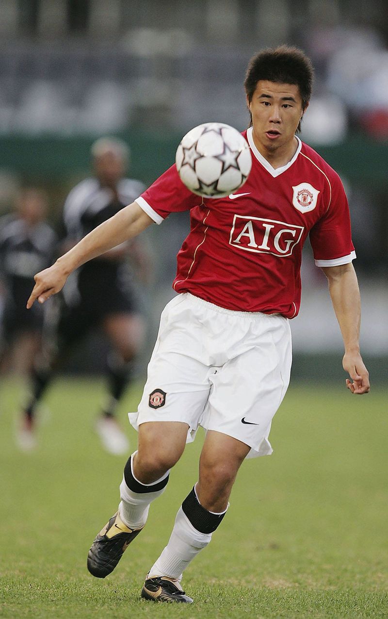 DURBAN, SOUTH AFRICA - JULY 15:  Dong Fangzhuo of Manchester United in action during the Pre-season friendly Vodacom Challenge match between Manchester United and Orlando Pirates at ABSA stadium on July 15, 2006 in Durban, South Africa.  (Photo by Touchline/Getty Images)