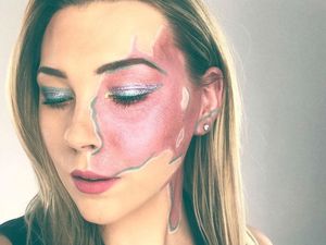 Foto: Tanda Lahir di Wajah Wanita Ini Jadi Karya Seni Makeup yang Indah