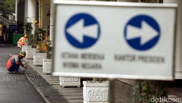 Perbaikan Drainase di Istana Kepresidenan Hampir Rampung