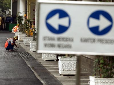 Perbaikan Drainase di Istana Kepresidenan Hampir Rampung