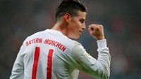 Di Bayern Munich, James turut menangi dua gelar Bundesliga dan dua kali juara Piala Super Jerman, plus sekali menangi DFB Pokal (Reuters)
