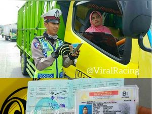 Ini Baru The Power Of Emak-emak, Bawa Truk dengan Surat Lengkap