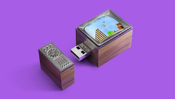 Desain Flashdisk untuk Gamer Jadul, dari Mario Bros Sampai Tetris