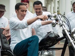 Keren! Ini Motor Chopper Emas yang Dibeli Jokowi di Lebak Bulus
