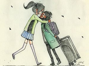 9 Ilustrasi Ini Gambarkan Manisnya Momen Bertemu Pasangan Setelah Jalani LDR 9 Ilustrasi Ini Gambarkan Manisnya Momen Bertemu Pasangan Setelah Jalani LDR