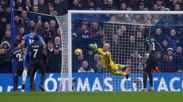 Hazard Dua Gol, Chelsea Kalahkan Brighton 4-0