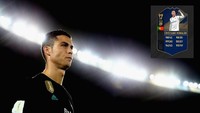 Pemain terbaik dalam FIFA 18 Team of The Year adalah Cristiano Ronaldo. Meski menjalani paruh kedua 2017 yang suram, Ronaldo menjadi pemain dengan nilai atribut paling tinggi, 99. (Getty Images)