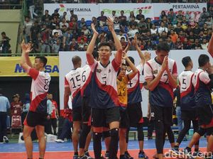 Ketat, Bhayangkara Samator Tekuk Palembang Bank Sumselbabel 3-2