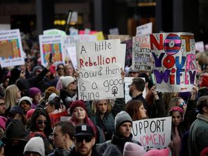 Turun ke Jalan, Perempuan Ramai-ramai Demo Trump di AS