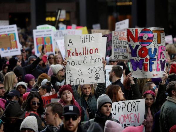 Turun ke Jalan, Perempuan Ramai-ramai Demo Trump di AS