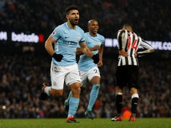 Hat-trick Aguero Antar City Taklukkan Newcastle 3-1