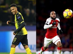 Statistik Aubameyang Tak Lebih Baik dari Lacazette