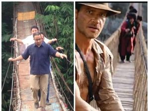 Perbandingan Jembatan Jagakarsa-Indiana Jones yang Disebut Anies Mirip