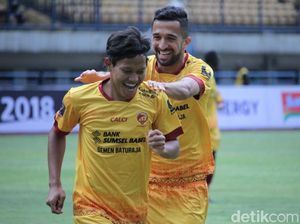 Sriwijaya FC Kalahkan PSM Tiga Gol Tanpa Balas
