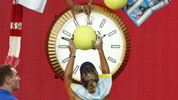 Foto: Memburu Tanda Tangan Petenis Pujaan di Australia Terbuka