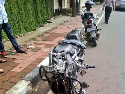 Penampakan SUV dan Moge yang Kecelakaan di Pakubuwono