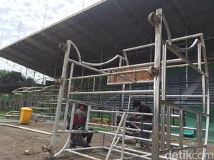 Begini Proses Renovasi Stadion Teladan Markas PSMS