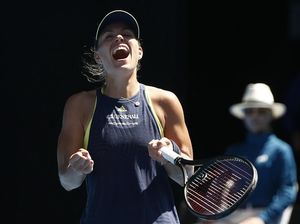 Sempat Kesulitan, Kerber Lolos ke Perempatfinal Sempat Kesulitan, Kerber Lolos ke Perempatfinal