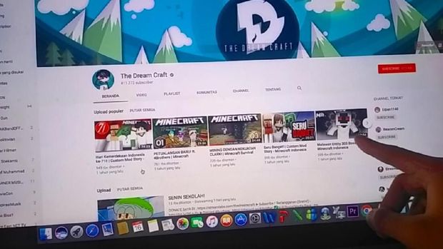 Channel berisi game yang dimainkannya ternyata diminati banyak youtuber