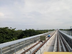 Dua Bulan Jelang Uji Coba, Proyek LRT Palembang Sudah 83%