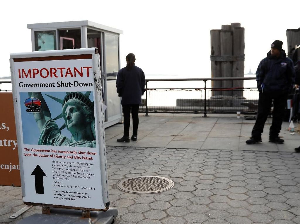AS Masih Shutdown, Patung Liberty Dibuka Lagi dengan Dana Khusus