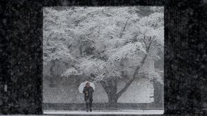 Foto: Istana Kaisar Jepang Memutih karena Salju