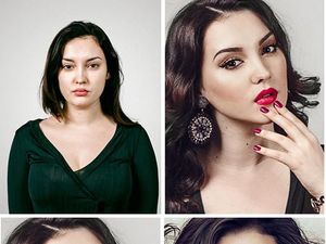 Foto Transformasi Orang-orang Biasa yang Jadi Mirip Artis karena Makeup