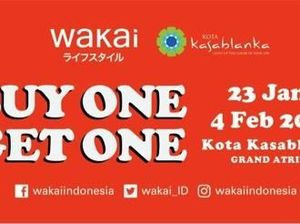 Promo Buy One Get One dari Wakai di Mal Kota Kasablanka